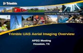 Trimble UAS Aerial Imaging Overview - APSG - · PDF fileWhat is UAS? An unmanned aerial vehicle (UAV), commonly known as a drone, is an aircraft without a human pilot on board. Its