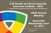 ILSI Health and Environmental Sciences Institute: HESIhesiglobal.org/wp-content/uploads/sites/11/2016/06/1-Assembly... · ILSI Health and Environmental Sciences Institute 2 HESI’s