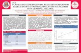 Plasma and cerebrospinal fluid Updated - AACPDM · PDF fileplasma and cerebrospinal fluid beta-endorphin levels show a strong correlation in children with cerebral malaria. oluwagbemiga