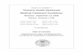 Thoracic Outlet Syndrome Medical Treatment · PDF fileRULE 17, EXHIBIT 3 Thoracic Outlet Syndrome Medical Treatment Guidelines Revised: September 12, 2008 Effective: November 1, 2008