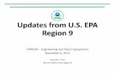 Updates from U.S. EPA Region 9 - arb.ca.gov · PDF fileOil & Gas: Revised NSPS 4 • In April 2017, EPA announced review of the 2016 standards in Subparts OOOO and OOOOa. • If appropriate,