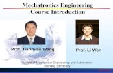 Mechatronics Engineering Course Introductionsoftrobotics.buaa.edu.cn/PPT/Chapter 0 Course brief introduction.pdf · CNC milling machine Automated Robot Intelligent robot. 6/10/2016