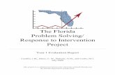 The Florida Problem Solving/ Response to Intervention · PDF fileFlorida’s Focus on PS/RtI Practices The Florida Department of ... DOE funded projects who have expertise and experience