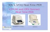 iQ5  MYiQ Real-Time PCR CFX-96 and CFX Connect Real-Time   and CFX Connect Real-Time PCR ... detect PCR products, real-time PCR ... • No need for Passive Reference ...