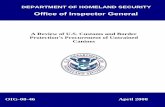 Office of Inspector General · PDF fileDEPARTMENT OF HOMELAND SECURITY Office of Inspector General A Review of U.S. Customs and Border Protection’s Procurement of Untrained Canines