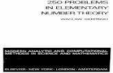 250 problems in elementary number theory - isinj.com Problems in Elementary Number Theory... · 250 problems in elementary number theory by w. sierpinski polish academy of sciences