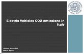 Electric Vehicles CO2 emissions in Italy - · PDF file«Emissions during car manufacturing are not so ... Nucleare. Importazioni. ... Prospettive Gas Forte capacità istallata Bassi