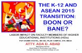 THE K-12 AND ASEAN 2015 TRANSITION - pltphil.orgpltphil.org/wp-content/uploads/2014/06/zppd_ADA_ABAD_PI_LAMBDA... · ada abad pi lambda theta 2 ... antonio s. samson, s.j. of peraa