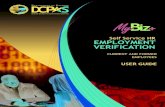 Self Service HR EMPLOYMENT · PDF fileMyBiz+ Self Service HR EMPLOYMENT VERIFICATION or urret oee Employment Verification User Guide Page 1 INTRODUCTION Employment Verification is