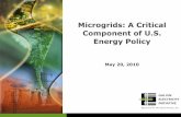 Microgrids: A Critical Component of U.S. Energy · PDF fileMicrogrids: A Critical Component of U.S. Energy Policy May 20, ... is based on smart microgrid, ... utilities to make smart