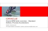 Oracle BPM Suite overview – Standard Edition, Process ... · PDF fileOracle BPM 11g SE Packaging • BPM Studio (Limited – no proc. simulation) • Process Composer • Process