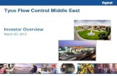 Tyco Flow Control Middle East - Johnson Controlsinvestors.johnsoncontrols.com/~/media/Files/J/Johnson-Controls-IR/... · Global leader in industrial valves, ... Globe & Check / Ball