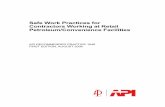 Safe Work Practices for Contractors Working at Retail ... · PDF fileSafe Work Practices for Contractors Working at Retail Petroleum/Convenience Facilities Downstream Segment API RECOMMENDED