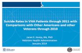 Suicide Rates in VHA Patients through 2011 with ... · PDF fileSuicide Rates in VHA Patients through 2011 with Comparisons with Other Americans and other Veterans through 2010 . Janet