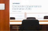 Corporate Governance Overview 2016 - KPMG · PDF fileCorporate Governance Overview 2016 ... and establishment of Japan’s Stewardship Code and ... under the Japanese Certified Public