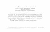 Low-Frequency Econometrics - princeton.eduumueller/ULFE.pdf · Low-Frequency Econometrics ∗ Ulrich K. Müller and Mark W. Watson Princeton University August 2015 (Revised November