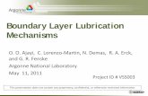 Boundary Layer Lubrication Mechanismsenergy.gov/sites/prod/files/2014/03/f11/vss003_fenske_2011_o.pdf · Boundary Layer Lubrication Mechanisms O. O. Ajayi, C. Lorenzo-Martin, N. Demas,