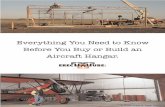 Everything You Need to Know Before You Buy or Build an ... You Build.pdf · Everything You Need to Know Before You Buy or Build an Aircraft Hangar. © 2006 Erect-A-Tube, Inc.