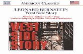 LEONARD BERNSTEIN West Side Story Bernstein (1918-1990) West Side Story ... [iII Tonight 356 Afaria, TOII~, Anita, Riff, Bernardo, Sllarks and Jets . Leonard Bernstein (1918-1990)