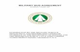 Military Bus Agreement - Defense Travel Management · PDF filemilitary bus agreement #4 effective 1 october 1997 entered into by the military surface deployment and distribution command