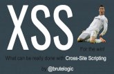 XSS - brutelogic.com.brbrutelogic.com.br/docs/XSS-FTW.pdf · Agenda Fast Intro to XSS Dangers of XSS Virtual Defacement LSD - Leakage, Spying and Deceiving Account Stealing Memory