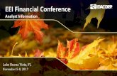 EEI Financial Conference - Idacorp/.../eei-financial-conference-florida-november... · EEI Financial Conference Analyst Information Lake Buena Vista, FL November 5-8, 2017