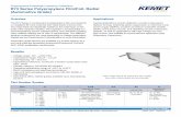 Polypropylene Pulse/High Frequency Capacitors R73 · PDF file© KEMET Electronics Corporation • P.O. Box 5928 • Greenville, SC 29606 (864) 963-6300 • F3037_R73 • 1/20/2016