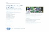 DigitalFlow™ DF868 - GE Measurement & Control · PDF filePanametrics Ultrasonic Liquid Flowmeter The DigitalFlow DF868 is a full-featured, ﬁ xed-installation liquid ﬂ owmeter