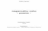 nagamuthu osho - : Poems · PDF filenagamuthu osho(01-01-1975) IKEYAN OSHO (01-01-1975) His Website: About the author ikeyan Osho born at Chidambaram on 01-01-1975. He is an Engineer