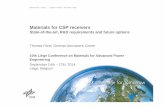 Materials for CSP receivers - DLR Portalelib.dlr.de/92397/1/Liege conference Fend 2014.pdf · Materials for CSP receivers ... A solar driven cc power plant, Solar Energy 62, no 2,