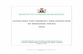 MINISTRY OF PETROLEUM RESOURCES - Africa Oil+Gas Reportafricaoilgasreport.com/wp-content/uploads/2013/12/GUIDANCE-NOTES... · Guidelines for Farm Out and Operations of Marginal Fields