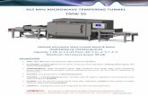 915 MHz MICROWAVE TEMPERING TUNNEL - Ebat · PDF fileYour partner in Microwave & Radio Frequency professional solutions 12 porte du Grand Lyon, 01700 NEYRON, France / Tel: +33 472