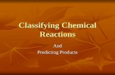 Classifying Chemical Reactions - Davis School · PDF fileClassifying Chemical Reactions 1. Define a give general equations for synthesis, decomposition, single replacement, and double