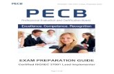 EXAM PREPARATION GUIDE - · PDF filePECB PECB-820-1 ISO 27001 LI Exam Preparation Guide Page 2 of 12 The objective of the ˝Certified ISO/IEC 27001 Lead Implementer ˛ examination