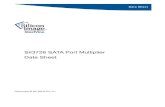SiI3726 SATA Port Multiplier Data Sheet -  · PDF fileData Sheet SiI3726 SATA Port Multiplier Data Sheet Document # SiI-DS-0121-C1