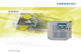 A1000 Leaflet - Omron · PDF fileDM-A1000 Feedback loop Parameters are programmed automatically A1-02 Control mode selection C1-01 Accel Time 1 C1-02 Decel Time C6-01 ND / HD Selection