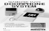 manual doorphone m229 - files.domoticaforum.eufiles.domoticaforum.eu/uploads/Manuals/Marmitek/Dutch/9642.pdf · 20089/010205 marmitek m229 doorphone system owner’s manual 2 betriebsanleitung