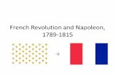 French Revolution and Napoleon, 1789-1815 - Quia_1789-1… · Section 1 The French Revolution Begins •Main Idea -Economic and social inequalities in the Old Regime helped cause