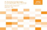 A living language: a language for living documents/gen-ld10769/gen-ld10769-e.pdf · A living language: a language for living – Welsh Language Strategy 2012–17 Annual report 2015–16