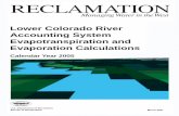 Lower Colorado River Accounting System · PDF fileLower Colorado River Accounting System Evapotranspiration and Evaporation Calculations U.S. Department of the Interior Bureau of Reclamation
