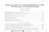 SPACECRAFT COMPONENTS CORP. MULTI-PIN · PDF fileSPACECRAFT COMPONENTS CORP. MULTI-PIN ... Thermocouple Contacts & Insert ... are a hybrid of the popular MIL-DTL-5015 Series 1 specification