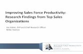 Improving Sales Force Productivity: Research Findings …salesmanagement.org/web/uploads/pdf/6f6899c8eb3a6b10d4593715c1… · Joe Galvin, EVP and Chief Research Officer Miller Heiman