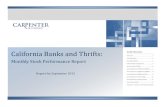 California Banks and Thrifts - Carpenter & Companycarpentercompany.com/wp-content/uploads/September-2015.pdf · California Banks and Thrifts: ... This report covers a total of 126