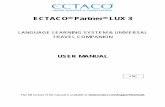 ECTACO® Partner® LUX 3 · PDF fileECTACO® Partner® LUX 3 User Manual 2 ECTACO, Inc. assumes no responsibility for any damage or loss resulting from the use of this manual