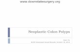 Malignant Colon Polyps - SUNY Downstate  · PDF fileNeoplastic Colon Polyps Joyce Au SUNY Downstate Grand Rounds, October 18, 2012