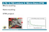 2.76 / 2.760 Lecture 6: Micro-Nano-STM · PDF file2.76 / 2.760 Lecture 6: Micro-Nano-STM Micro-scaling ... f SR f SR f SR f SR ... ALL Flow/physics lines Intra and Inter Geometry