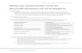 Menus for Visual Studio Tools for Microsoft Dynamics GP ... · PDF file15.06.2010 · Provided by Microsoft Dynamics GP Developer Support 1 Microsoft Dynamics GP Developer Support
