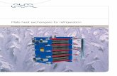 Plate heat exchangers for · PDF filePlate heat exchangers for refrigeration Product catalogue for semi-welded and all-welded plate heat exchangers. 3 Inside view Semi-welded ... The