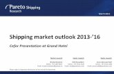 Shipping market outlook 2013- â€™16 - Cefor/2013/Jonas Kraft - Shipping...Shipping market outlook 2013- â€™16 ... Email: @ ... Clean tanker average TCE earnings (all segments)