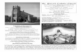 St. Patrick Catholic Church - · PDF fileThe paschal candle, sign of Christ’s presence, ... Matthew’s final scene spells out the work: “Go forth and ... Psalm — God mounts